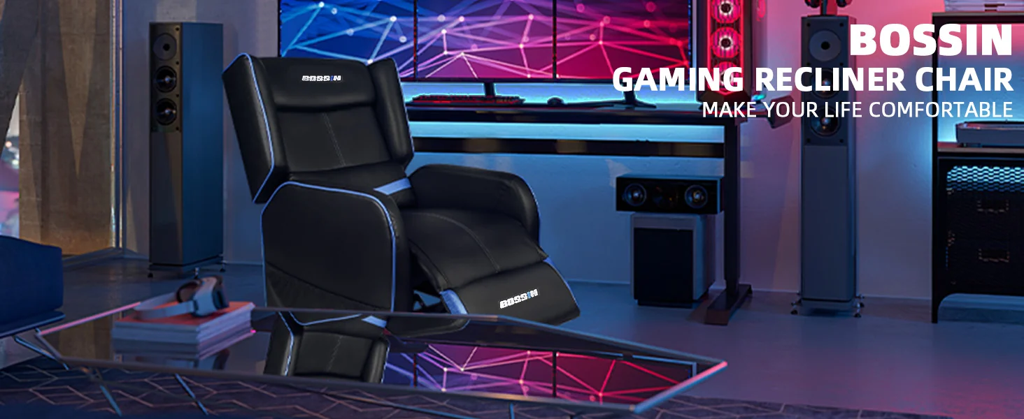 BOSSIN gaming recliner chair comfort and quality details